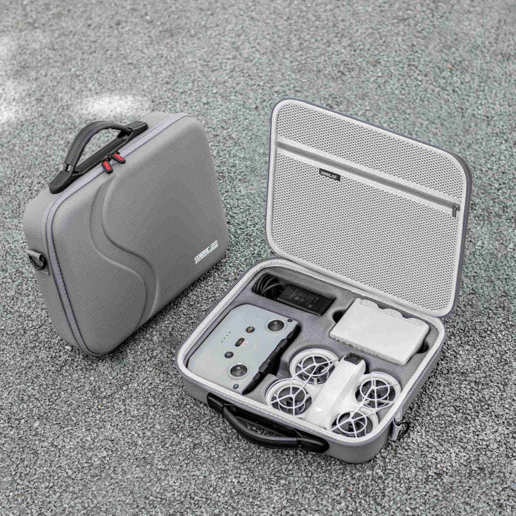 For DJI Neo STARTRC Shoulder PU Storage Bag Handbag (Grey)