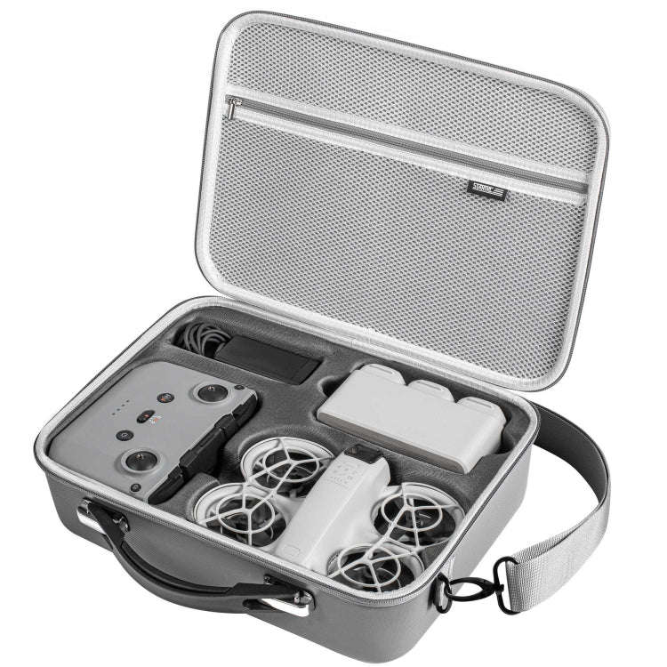 For DJI Neo STARTRC Shoulder PU Storage Bag Handbag (Grey)