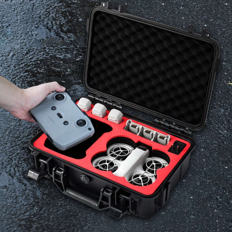 For DJI Neo STARTRC Waterproof PP Suitcase Shoulder Storage Box (Black)