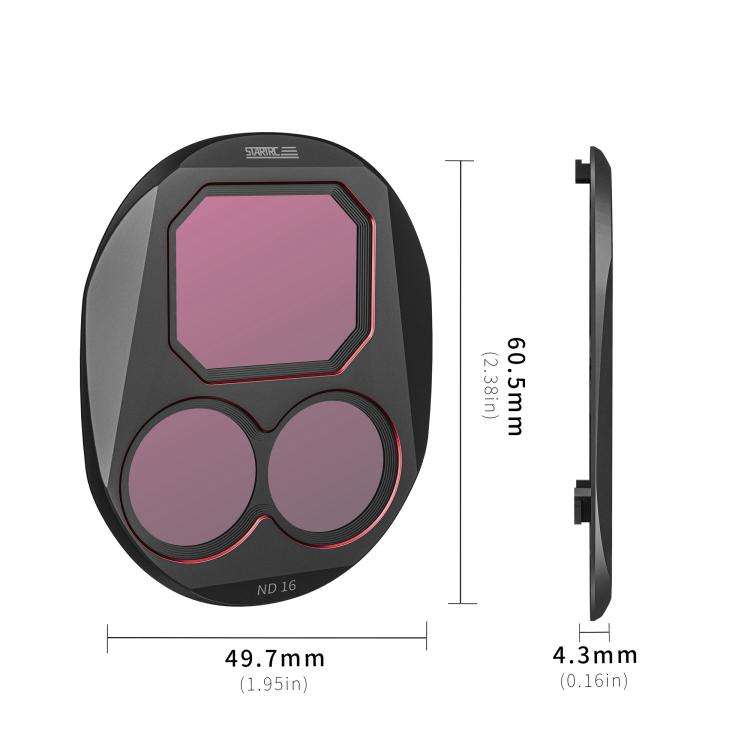 For DJI Mavic 4 Pro STARTRC 4 in 1 ND8 ND16 ND32 ND64 Lens Filter Kit