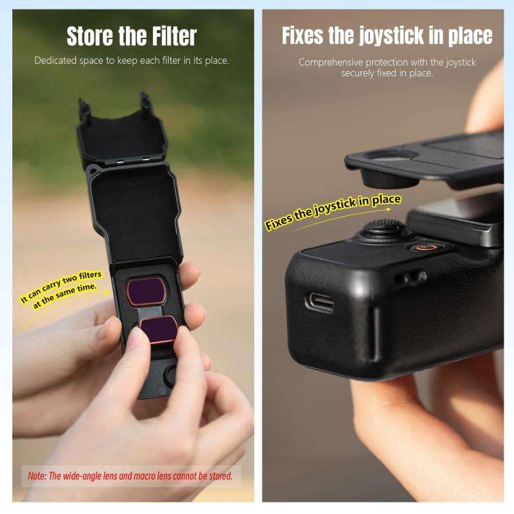 For DJI Osmo Pocket 3 STARTRC Gimbal Protective Cover Camera Lens Protective Case (Black)