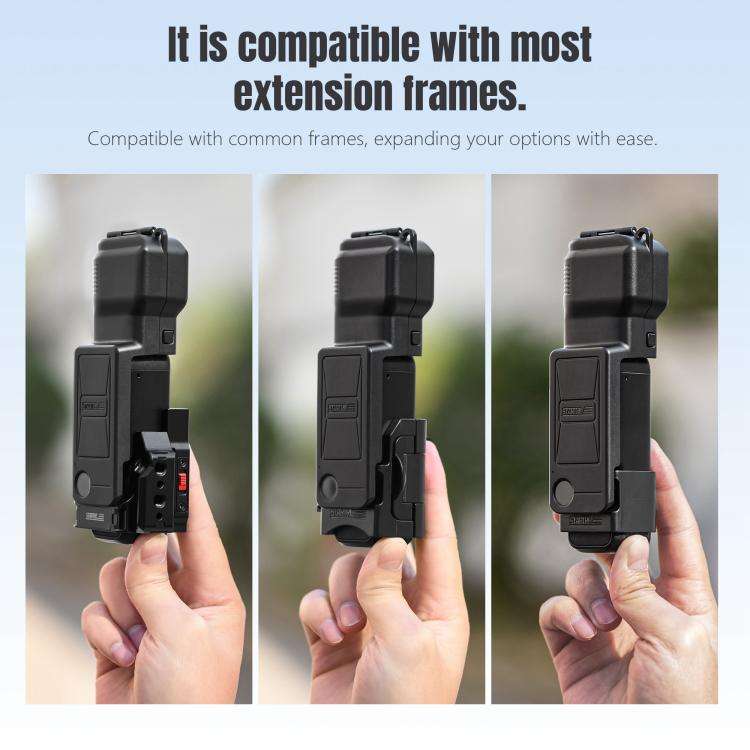 For DJI Osmo Pocket 3 STARTRC Gimbal Protective Cover Camera Lens Protective Case (Black)
