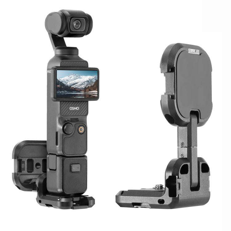 For DJI Osmo Pocket 3 STARTRC Metal L-shaped Expansion Bracket (Black)