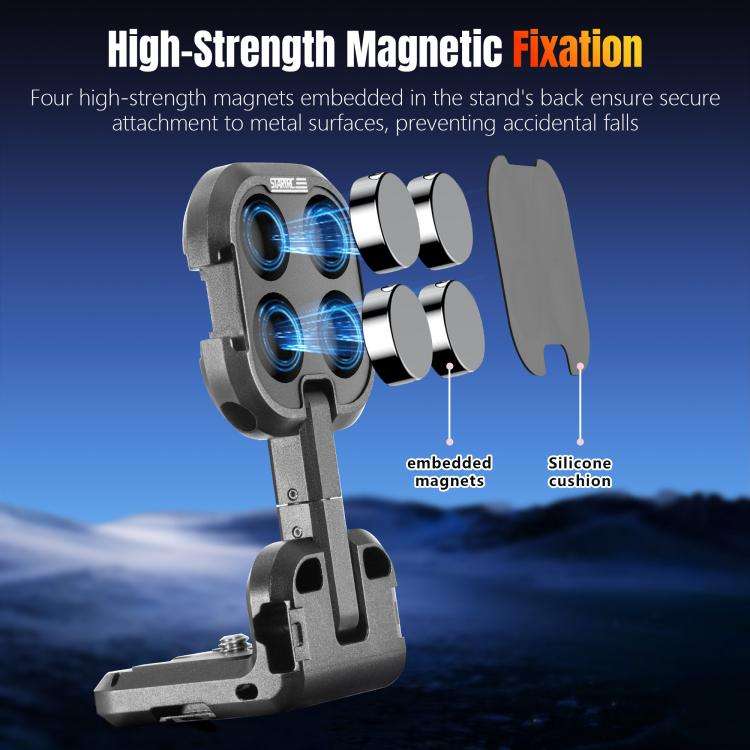 For DJI Osmo Pocket 3 STARTRC Metal L-shaped Expansion Bracket (Black)