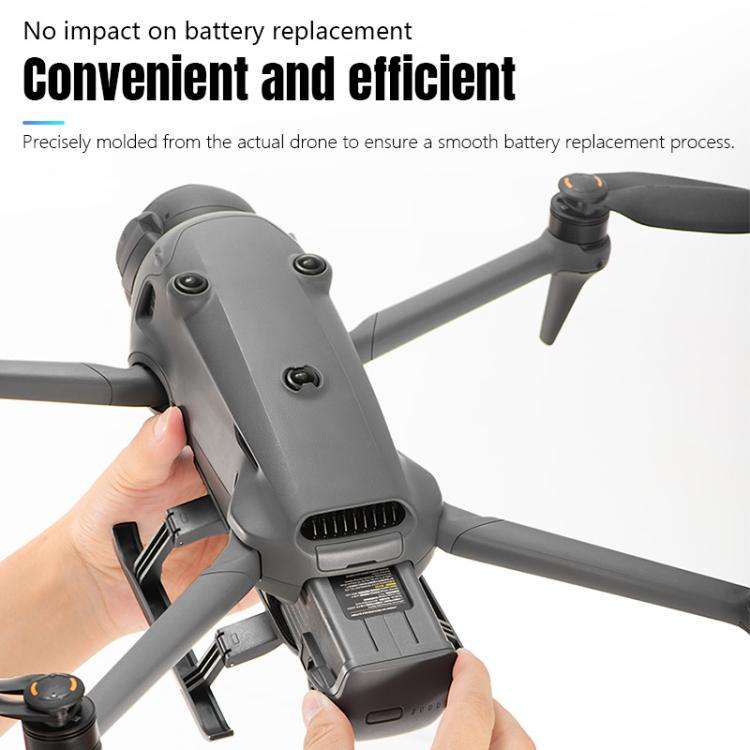 For DJI Mavic 4 Pro STARTRC Sled Anti-fall Anti-dirt Heightened Landing Gear Training Rack (Grey)
