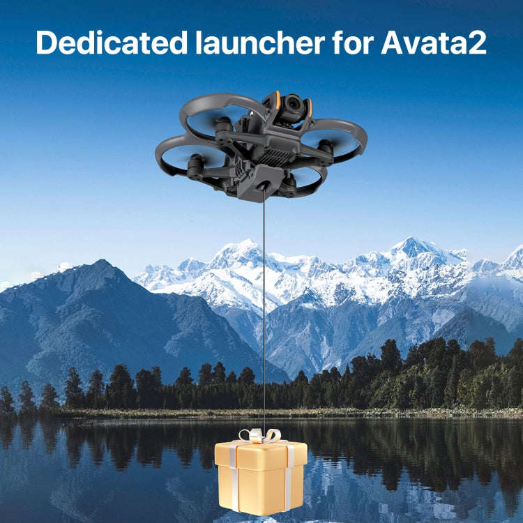 For DJI Avata 2 STARTRC Air-Dropping System Thrower Parabolic (Dark Gray)
