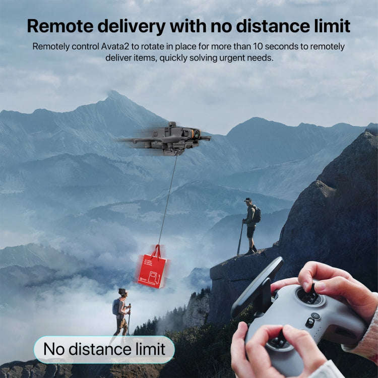 For DJI Avata 2 STARTRC Air-Dropping System Thrower Parabolic (Dark Gray)