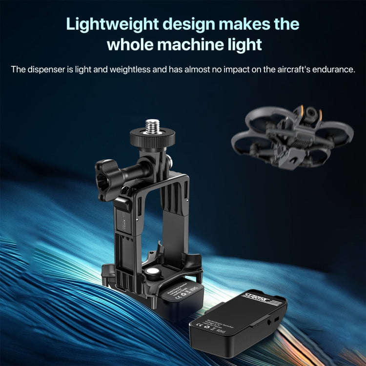 For DJI Avata 2 STARTRC Air-Dropping System Thrower Parabolic (Dark Gray)