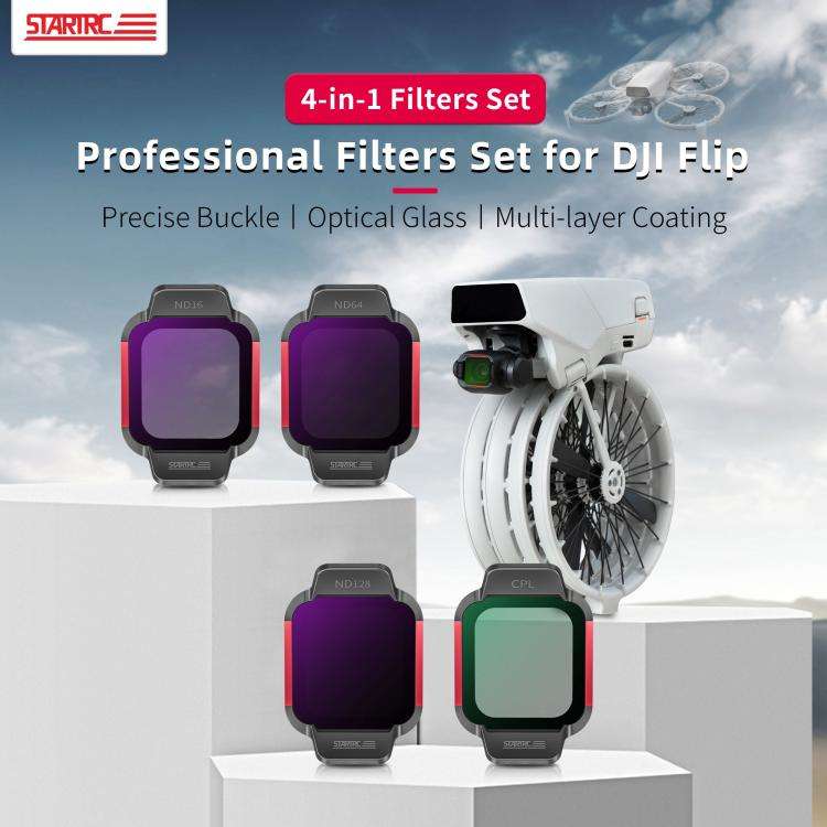 For DJI Flip STARTRC 4 in 1 ND16 ND64 ND128 CPL Lens Filter