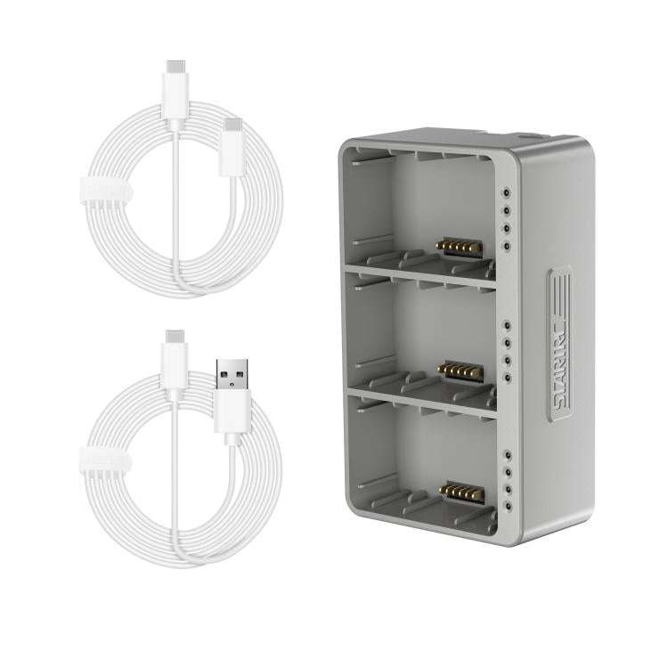For DJI Mini 3 Pro STARTRC 3 in 1 Charging Butler Battery Charger (Grey)