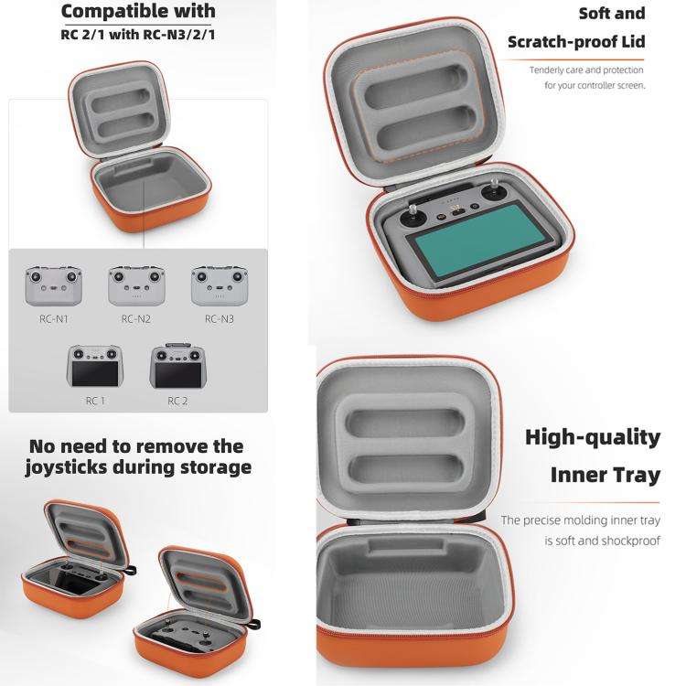 Sunnylife Mini Carrying Case Protective Handbag Portable Clutch Storage Bag for DJI RC 2 / 1 / RC...