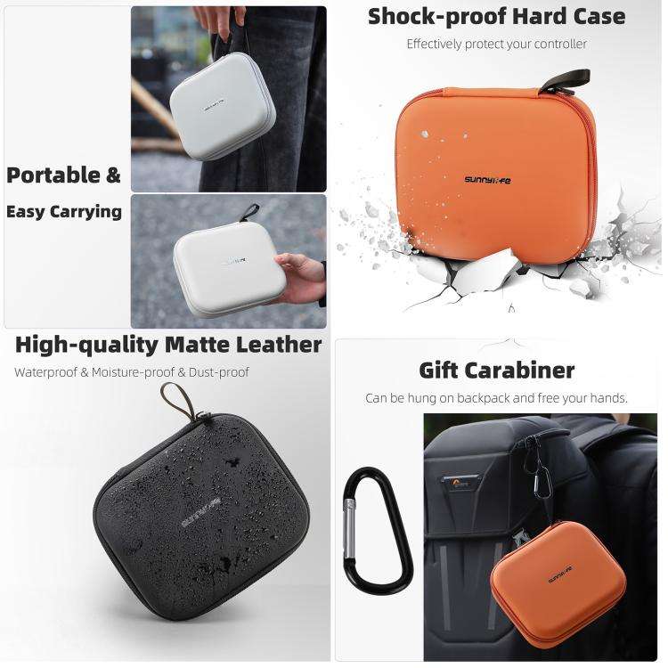 Sunnylife Mini Carrying Case Protective Handbag Portable Clutch Storage Bag for DJI RC 2 / 1 / RC...