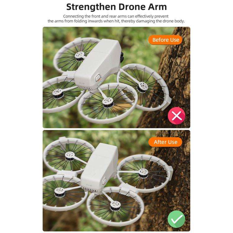 For DJI Flip Sunnylife Anti-shake Arm Buckle Fixing Integrated Buckle Quick Release Anti-Collisio...