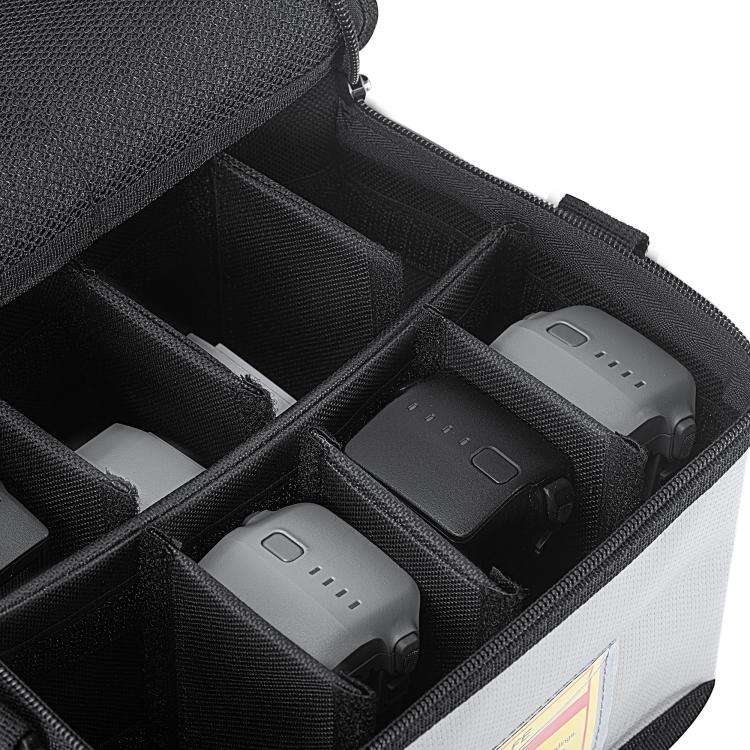 STARTRC Portable 8 Grid Lithium Battery Explosion-proof Safety Storage Bags (Grey)