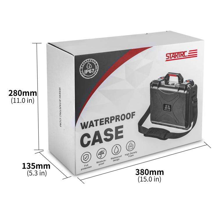 For DJI Flip STARTRC Waterproof ABS Suitcase Storage Box (Black)