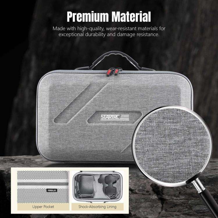 For DJI Flip STARTRC Shoulder Storage Bag Integrated Handbag (Grey)