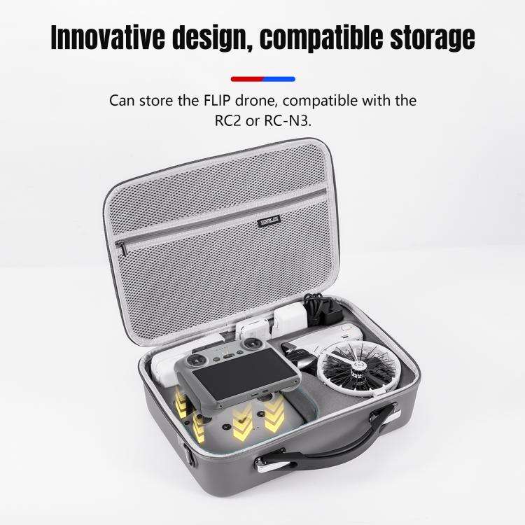 For DJI Flip STARTRC Shoulder Storage Bag Handbag (Grey)