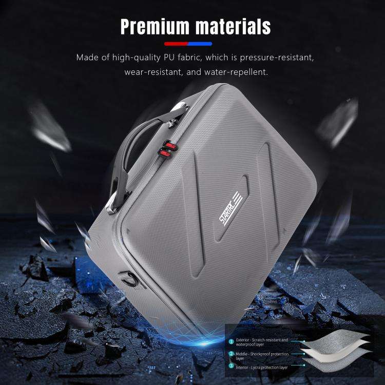 For DJI Flip STARTRC Shoulder Storage Bag Handbag (Grey)