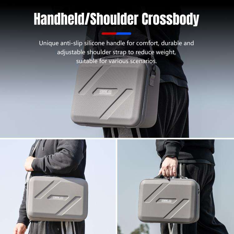 For DJI Flip STARTRC Shoulder Storage Bag Handbag (Grey)