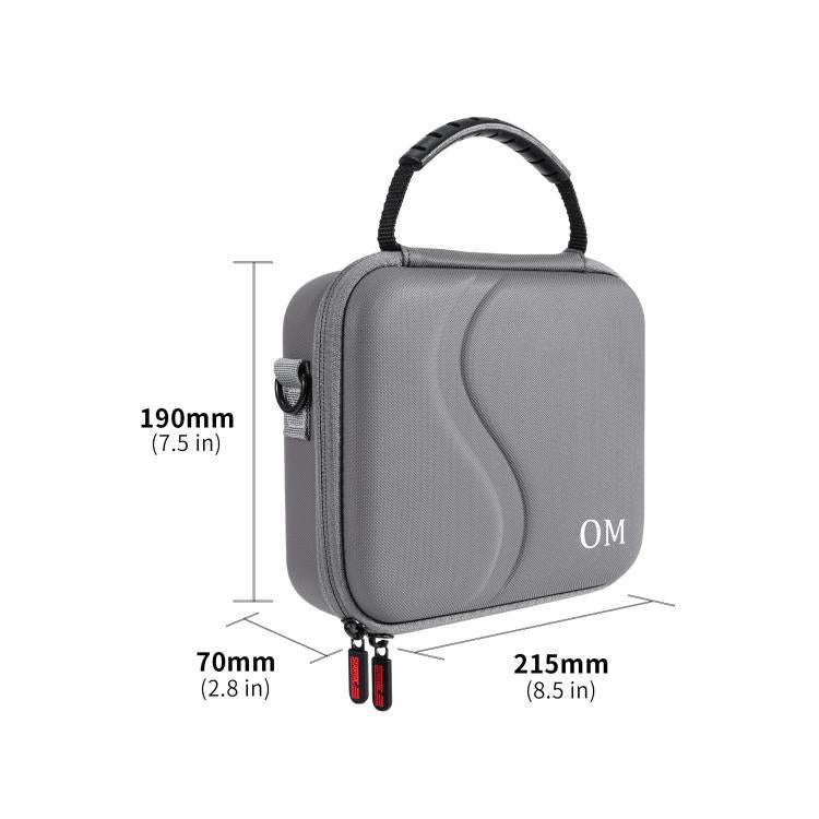 For DJI Osmo Mobile 7 / 7P STARTRC Portable Shockproof Waterproof PU Case Bag (Grey)