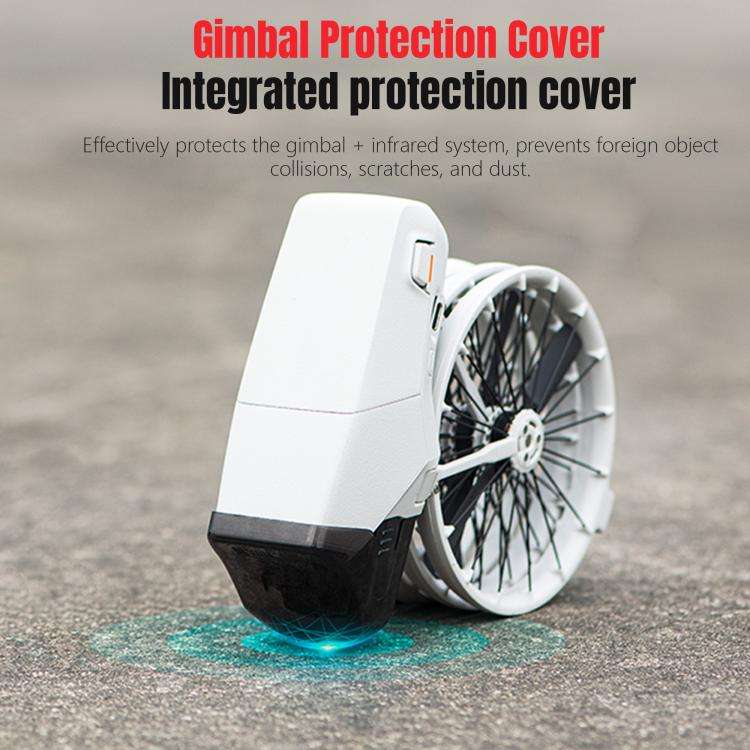 For DJI Flip STARTRC Lens Protective Cover Gimbal Cover (Transparent Black)
