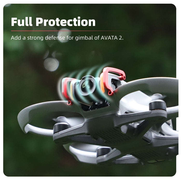 For DJI Avata 2 Sunnylife Gimbal Aluminum Anti-collision Bumper (Red)