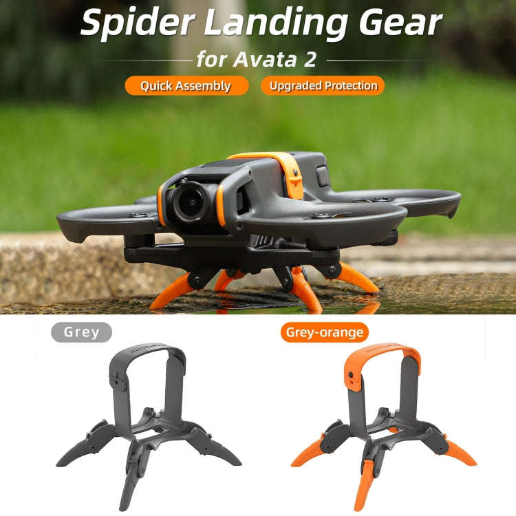 For DJI AVATA 2 Sunnylife LG797 Landing Gear Extensions Heightened Spider Gears Support Leg (Orange)