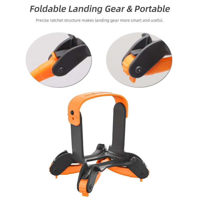 For DJI AVATA 2 Sunnylife LG797 Landing Gear Extensions Heightened Spider Gears Support Leg (Orange)