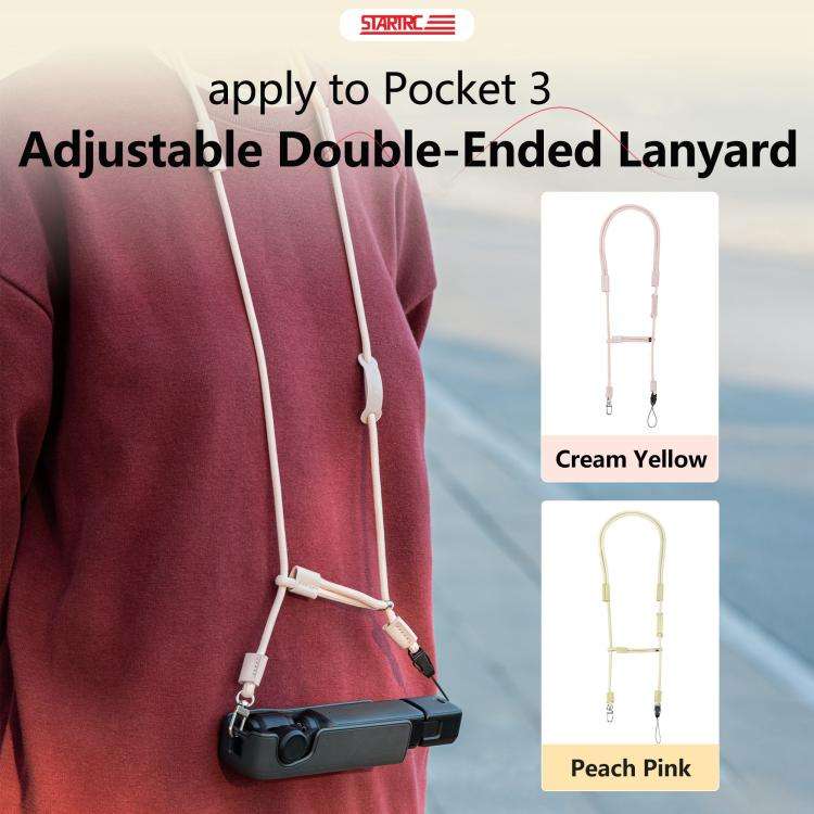 For DJI Pocket 3 STARTRC Adjustable Double-Ended Neck Strap (Yellow)