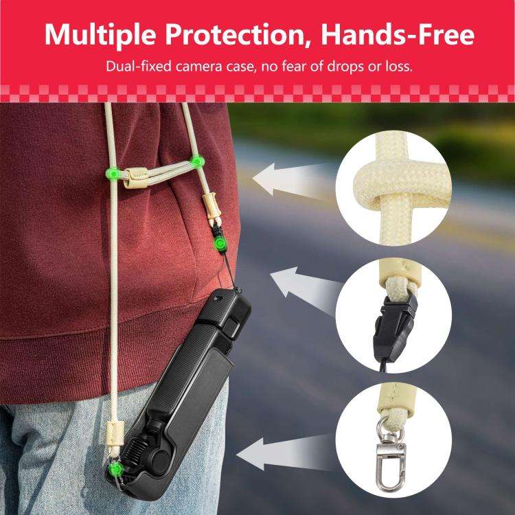 For DJI Pocket 3 STARTRC Adjustable Double-Ended Neck Strap (Yellow)