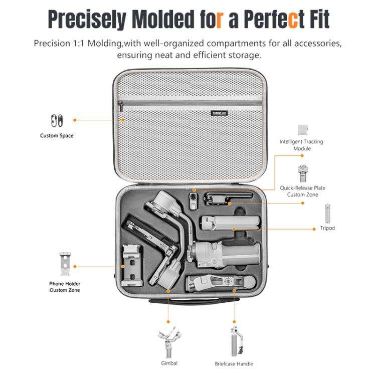 For DJI RS 4 Mini STARTRC Storage Case Box Suitcase (Dark Gray)