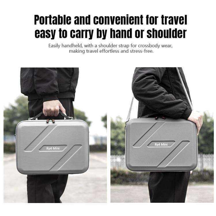 For DJI RS 4 Mini STARTRC Storage Case Box Suitcase (Dark Gray)