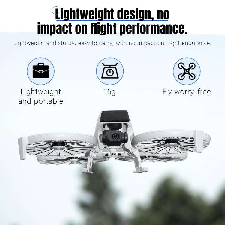 For DJI Flip STARTRC Folding Anti-fall Anti-dirt Heightened Landing Gear Training Rack (Grey)