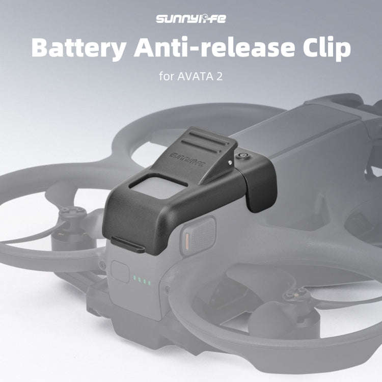 For DJI Avata 2 Sunnylife Battery Anti-release Buckle Clip Lock-up Anti-falling Battery Safety Lo...