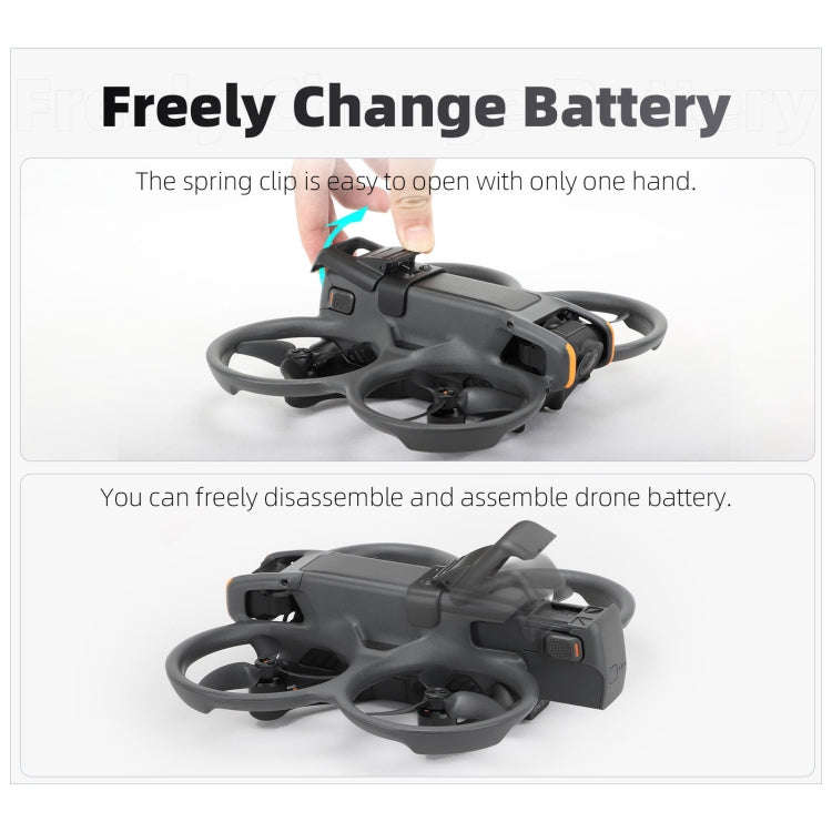 For DJI Avata 2 Sunnylife Battery Anti-release Buckle Clip Lock-up Anti-falling Battery Safety Lo...