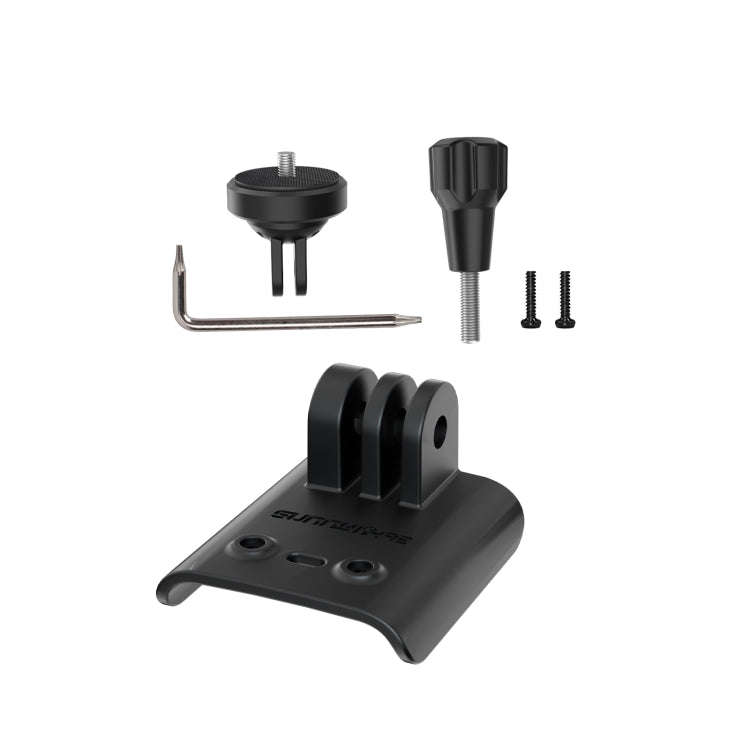 For DJI Avata 2 Sunnylife Action Camera Holder Mount Drone Light Bracket (Black)