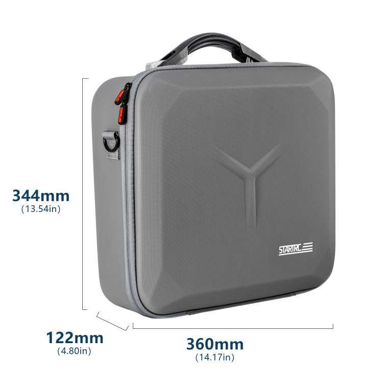 For DJI Mavic 4 Pro / RC 2 STARTRC Shoulder PU Storage Bag Handbag (Grey)