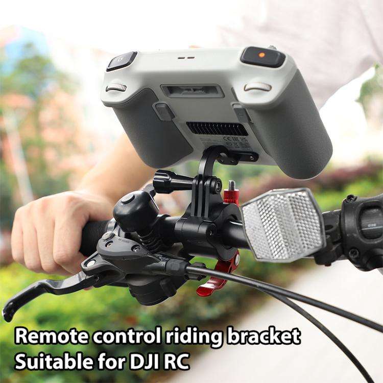 For DJI RC2 Sunnylife Remote Control Shooting Camera Bicycle Clip Mount (Black)