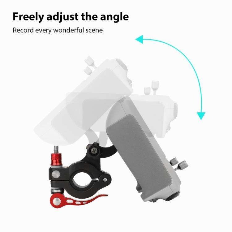 For DJI RC2 Sunnylife Remote Control Shooting Camera Bicycle Clip Mount (Black)