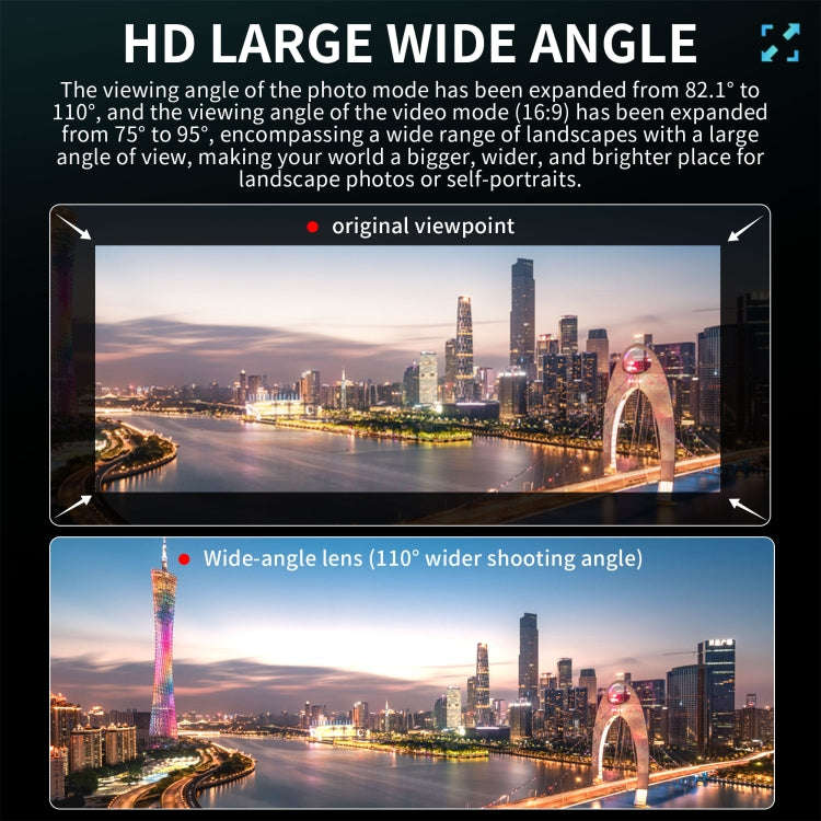 For DJI Mini 4 Pro STARTRC Drone Wide-Angle Lens Filter (Black)