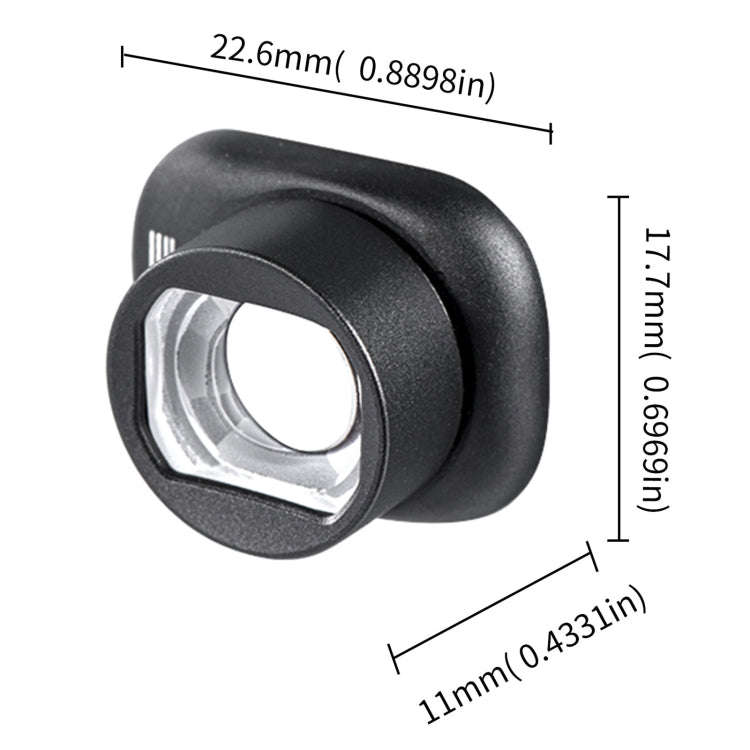 For DJI Mini 4 Pro STARTRC Drone Wide-Angle Lens Filter (Black)