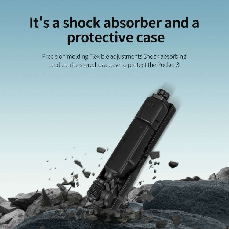For DJI OSMO Pocket 2 STARTRC Shock Absorbing Step Reducer Carrying Case Storage Bag Box (Black)