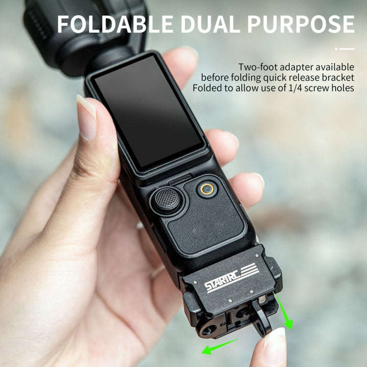 For DJI Pocket 3 STARTRC Quick Mount Adapter Extension Bracket (Black)