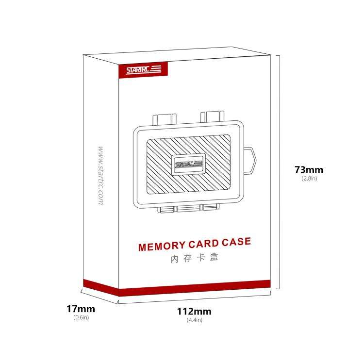 STARTRC V1 Flash Card Box SD / TF Memory Card Storage Case For DJI (Black)