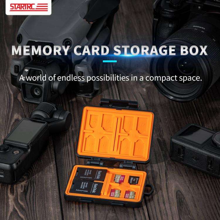 STARTRC V1 Flash Card Box SD / TF Memory Card Storage Case For DJI (Black)