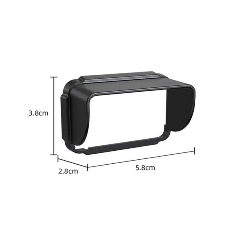 For DJI Osmo Pocket 3 BRDRC Sunshade Hood Screen Shade (Black)