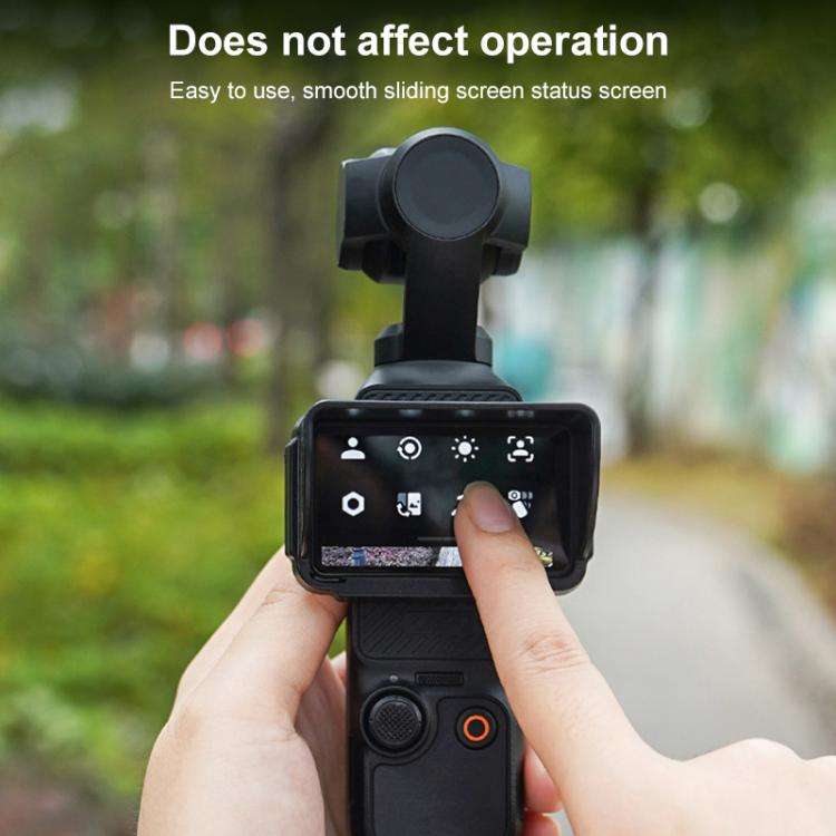 For DJI Osmo Pocket 3 BRDRC Sunshade Hood Screen Shade (Black)