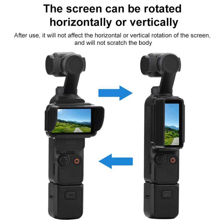 For DJI Osmo Pocket 3 BRDRC Sunshade Hood Screen Shade (Black)