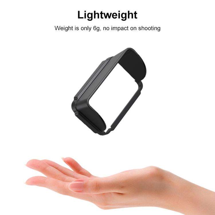 For DJI Osmo Pocket 3 BRDRC Sunshade Hood Screen Shade (Black)