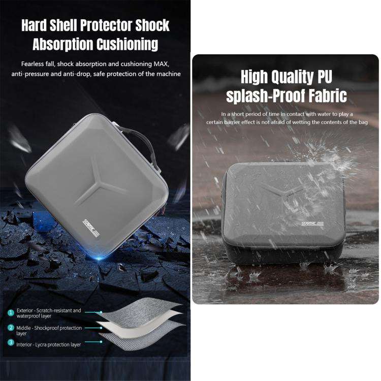 For DJI Mavic 4 Pro / RC Pro 2 STARTRC All-rounder Shoulder PU Storage Bag Handbag (Grey)